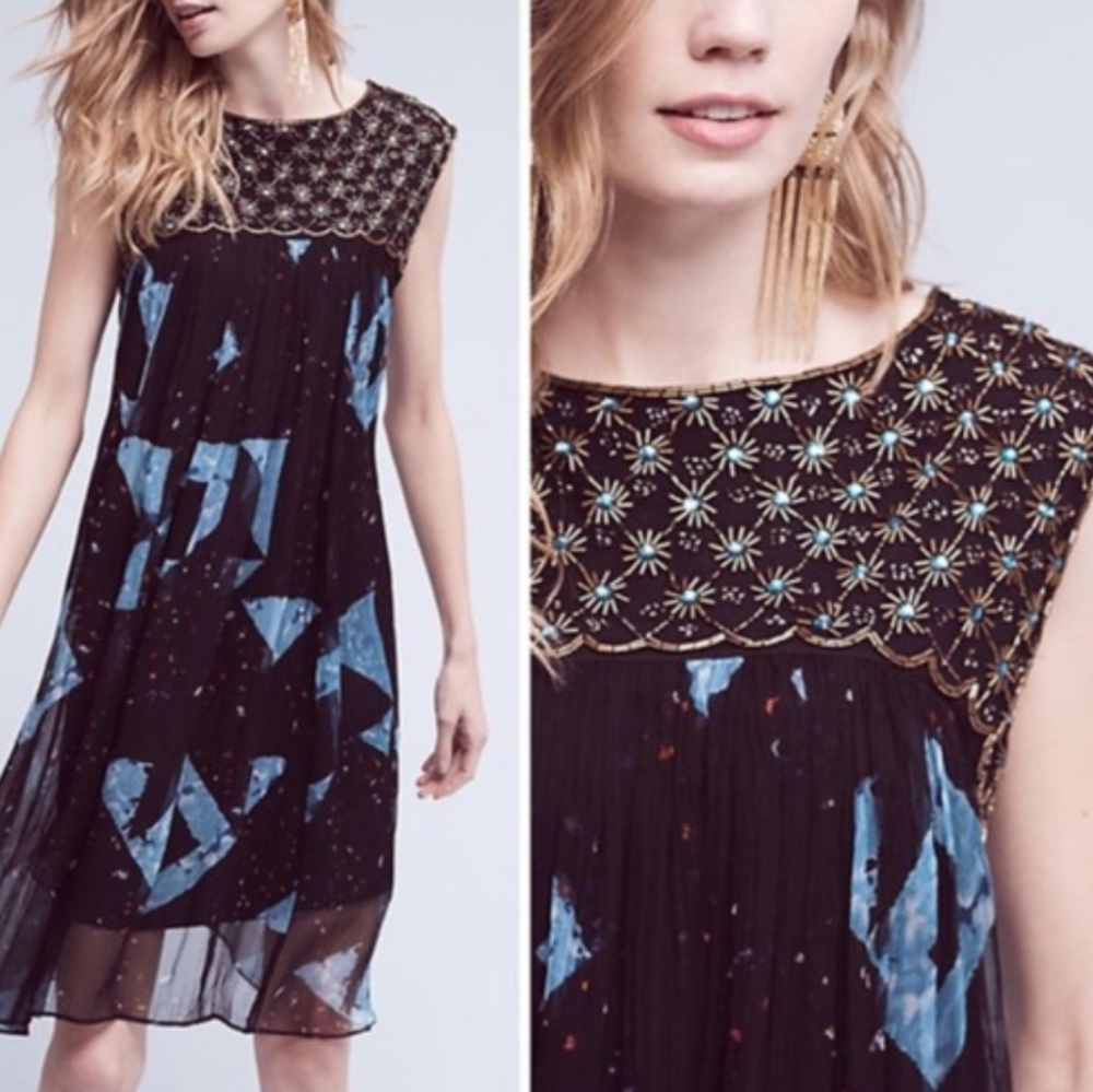 Moulinette Soeurs 6 Lydia beaded chiffon dress